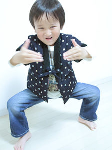 Tくん（４歳６か月）　こどもやっこ　着用サイズ：110cm