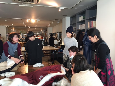 D&DEPARTMENT FUKUOKAさまで綿入れ袢天ワークショップ