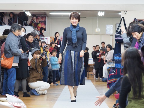 宮田織物のファッションショー
