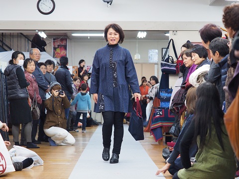 宮田織物のファッションショー