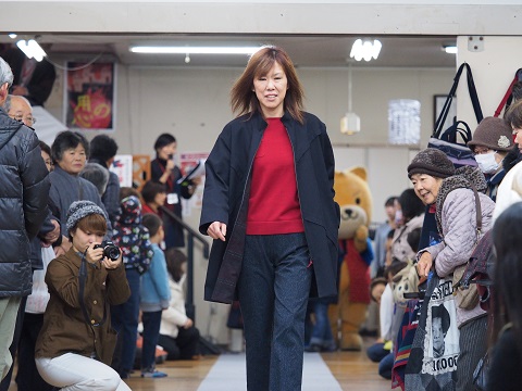 宮田織物のファッションショー