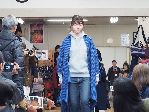 宮田織物のファッションショー