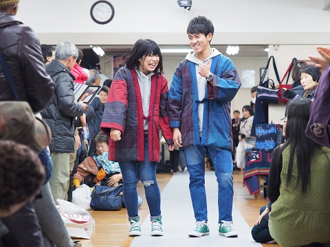 宮田織物のファッションショー